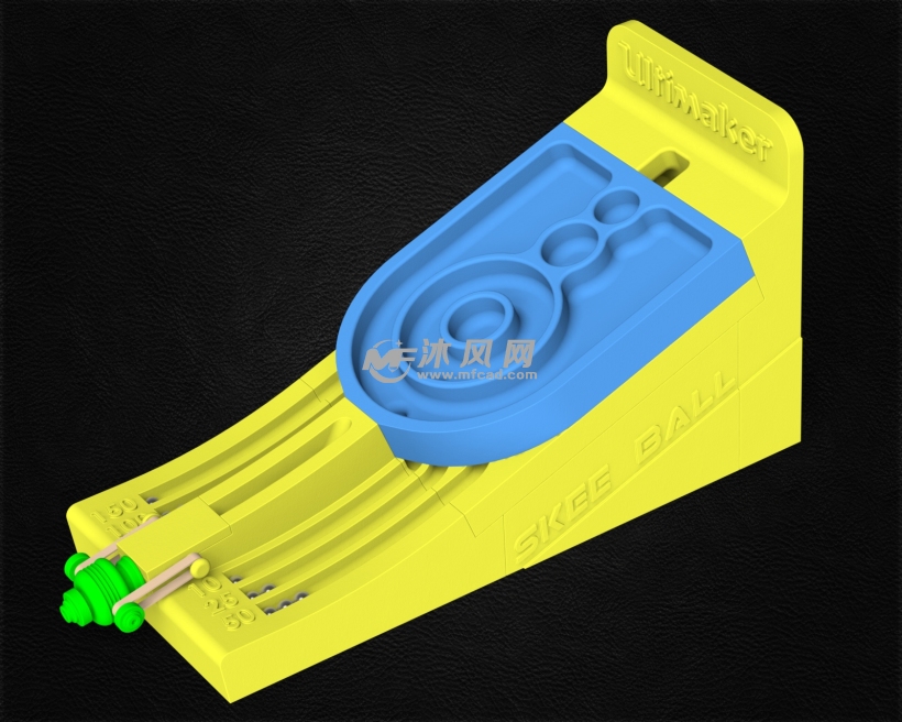 滑雪球游戏玩具设计模型 - solidworks玩具公仔