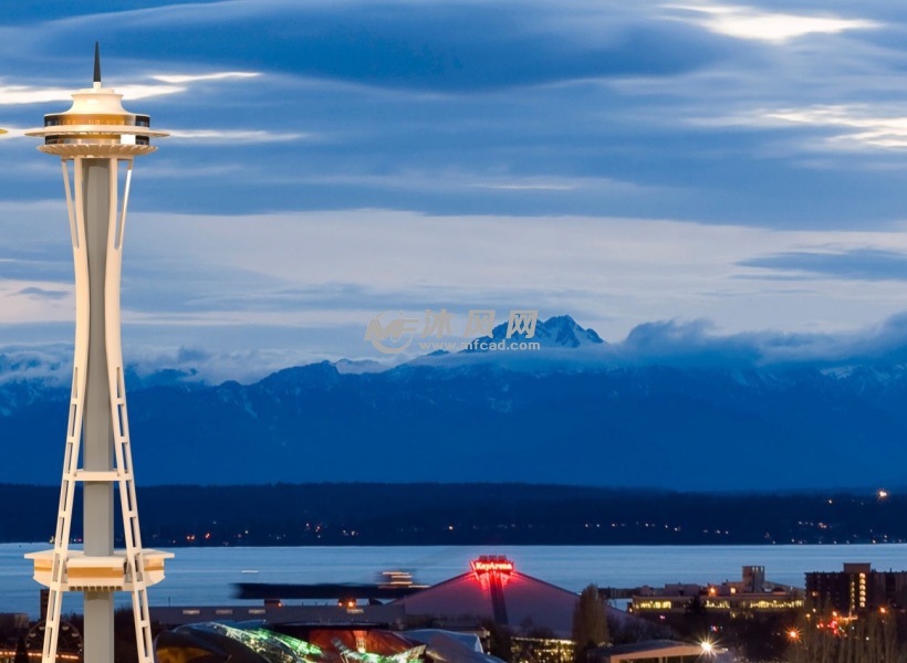 西雅图的太空针设计模型 - solidworks生活用品