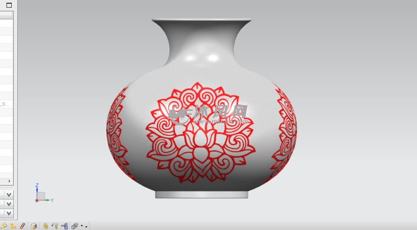 ug艺术花瓶 - ug瓶子容器类模型下载 - 沐风图纸