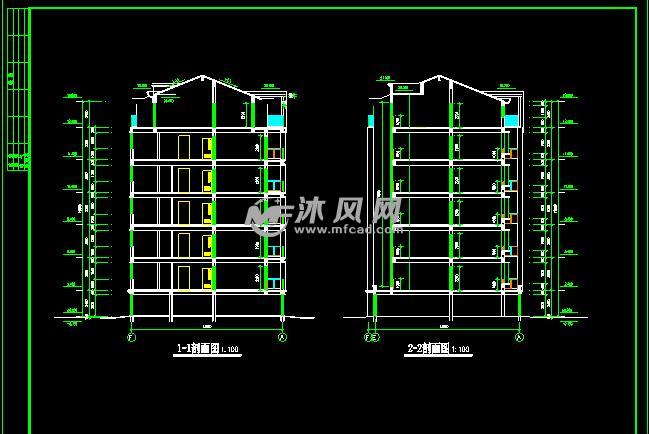 某单元式六层住宅楼建筑施工图