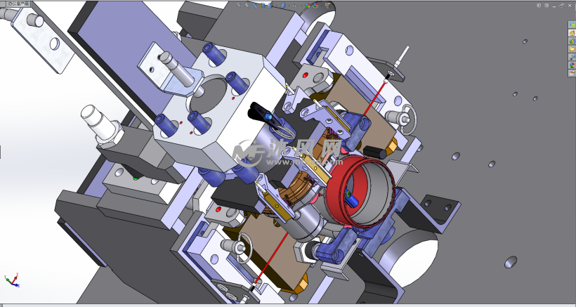 福特间歇式油泵电磁阀端盖压装设备 - solidwo