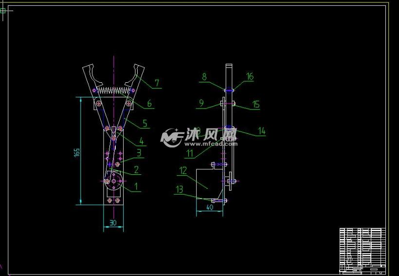 冲压设备四自由度送料机械手设计(全套CAD图