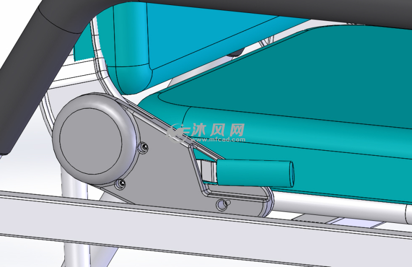 家用靠背可调节多功能椅模型 - solidworks生活