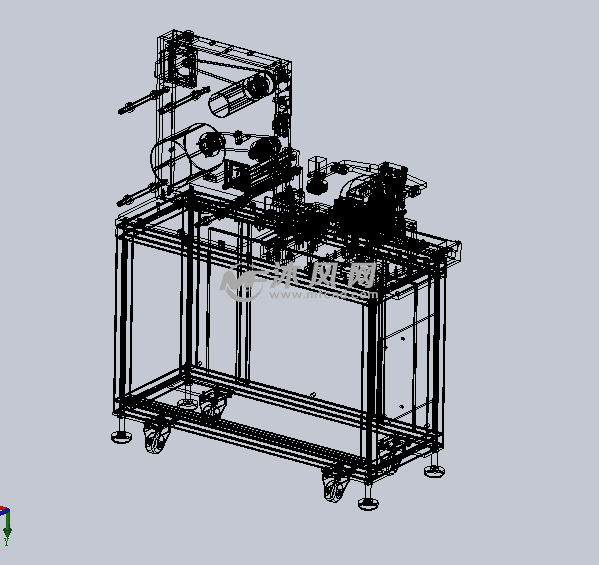 小型的包装机设计模型 - solidworks机械设备模