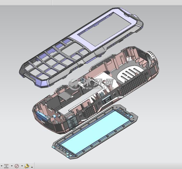 新款对讲机3d模型图