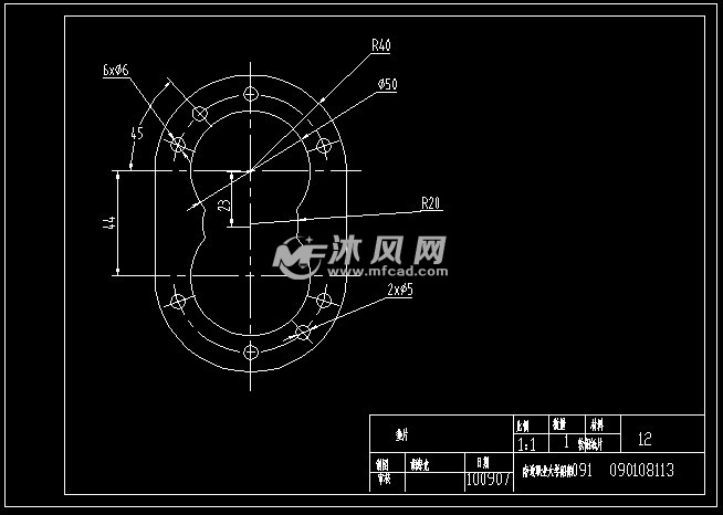 齿轮油泵cad全套图纸 说明书(装配图,零件图)