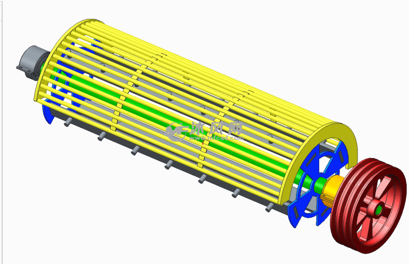 玉米脱粒机的结构设计(优秀含全套cad图 proe三维模型