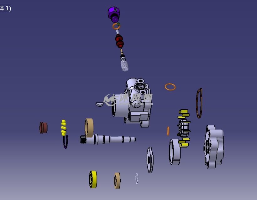 模型零件爆炸图