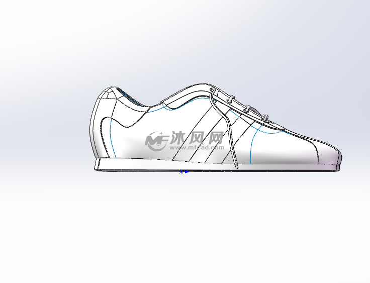 运动鞋系列跑鞋模型正视图