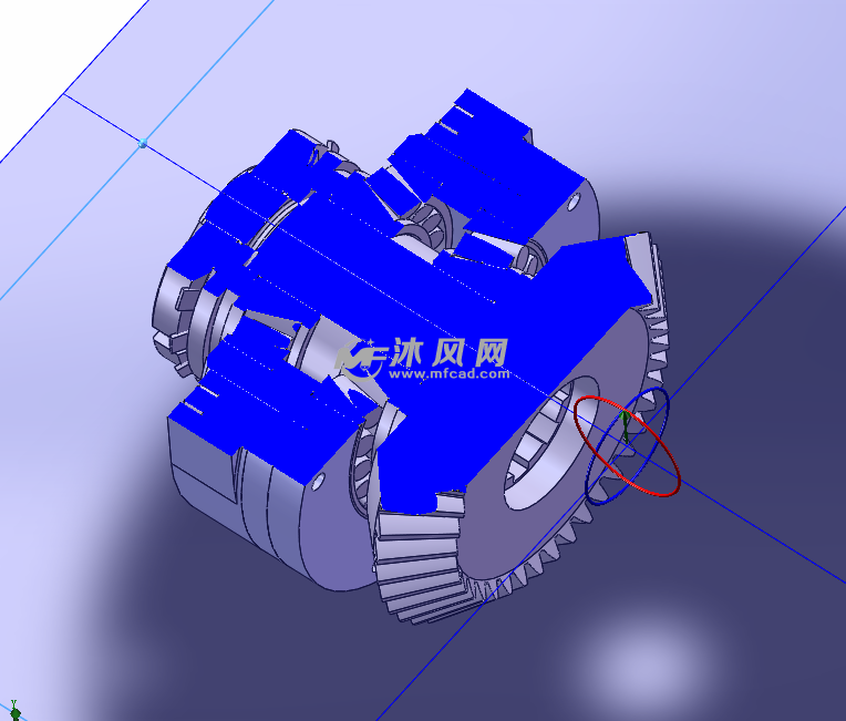 锥齿轮传动机械带轴承设计模型 - solidworks传