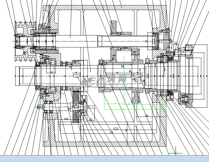 整体齿轮传动图