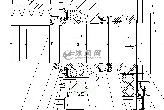 车床齿轮图纸,带齿轮箱