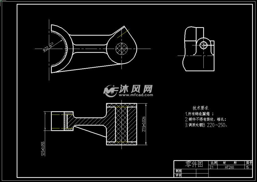 ca6140车床的拨叉及钻孔夹具设计全套cad图