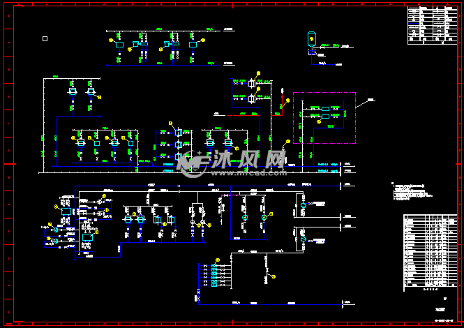 某电厂135mw循环流化床发电机组热工施工图纸