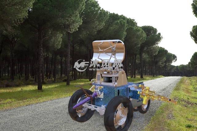 电子垃圾清扫机器人(内带运动仿真) - UG机械设