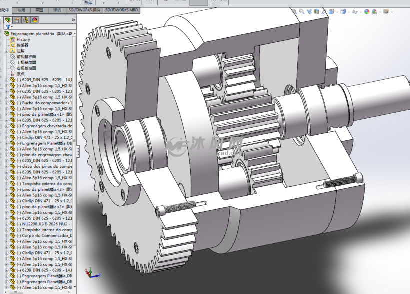 行星齿轮传动设计模型
