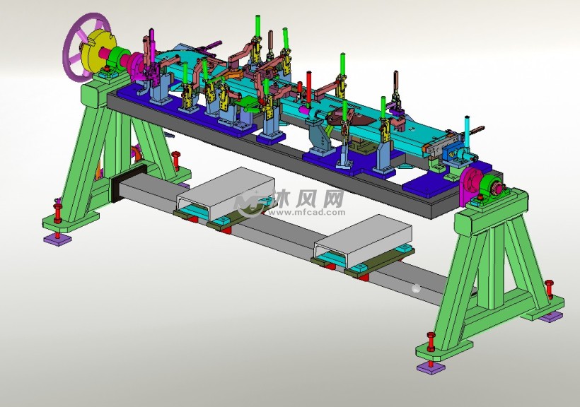 焊接工装设计图纸 - solidworks机械设备模型下