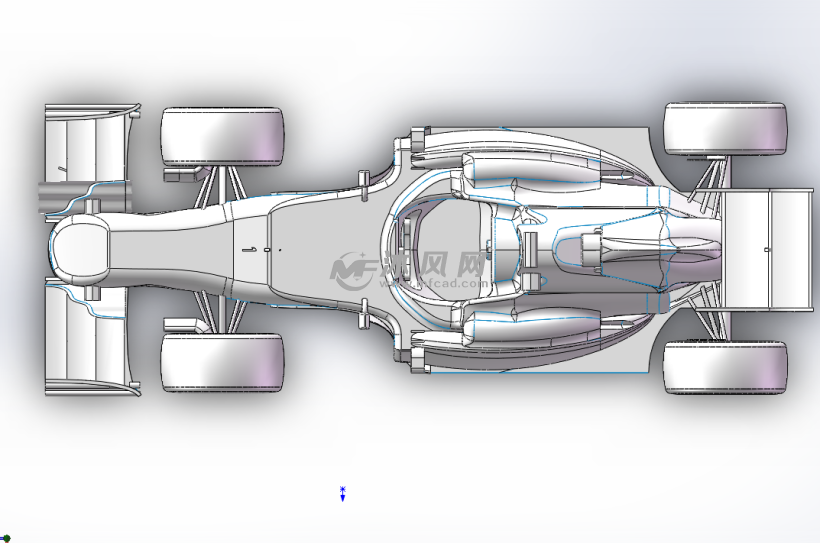 F1法拉利方程式赛车模型 - solidworks交通工具