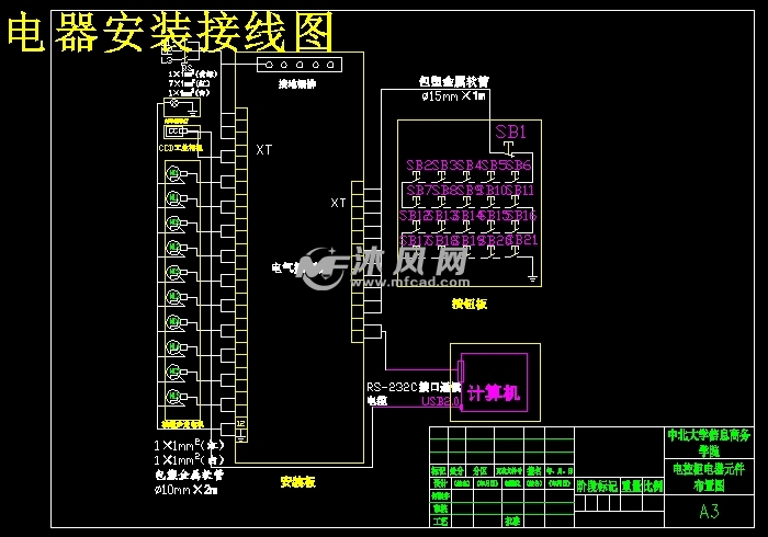 电器安装接线图