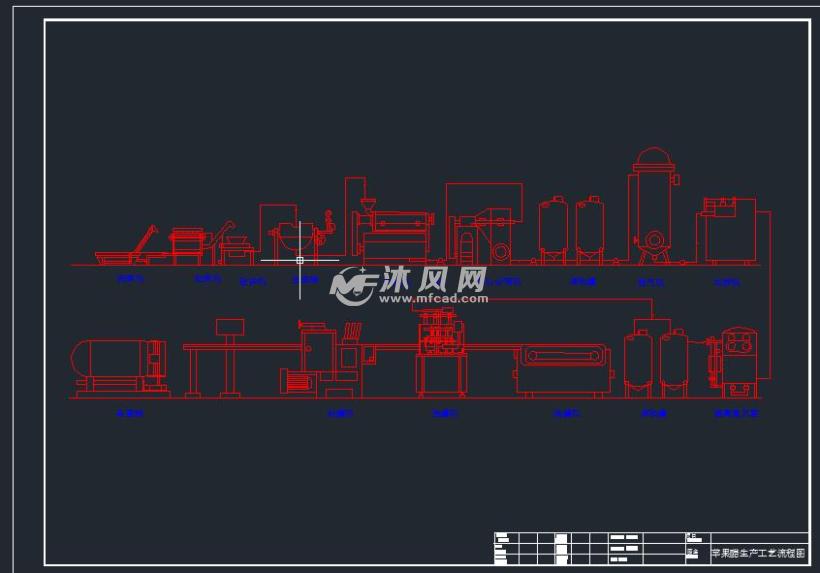 苹果醋果汁饮料工厂平面车间平面生产流程图