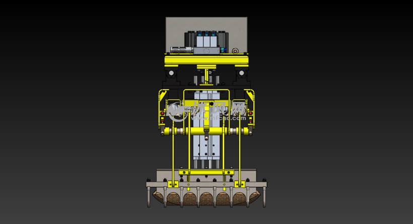 工业机器人码垛专用手爪 - solidworks机械设备