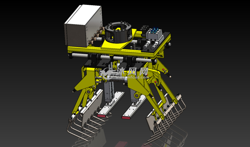 工业机器人码垛专用手爪 - solidworks机械设备
