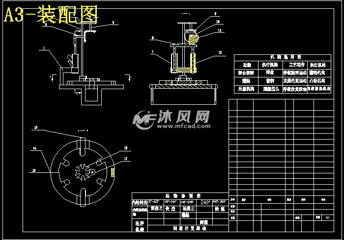 旋转型灌装机设计【proe 仿真】