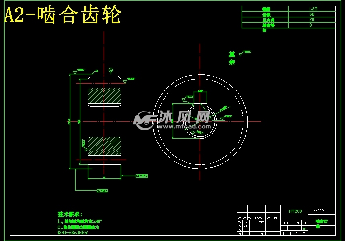 啮合齿轮