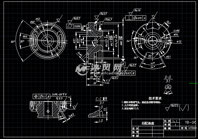 双作用叶片泵全图 - AutoCAD泵阀类图纸下载