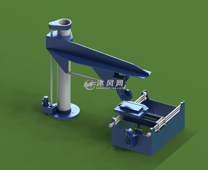 (自动平面磨床)研磨机设计图纸 - solidworks机