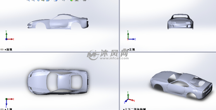 sw汽车外壳模型