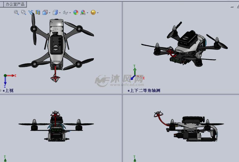 迷你四轴飞行器模型