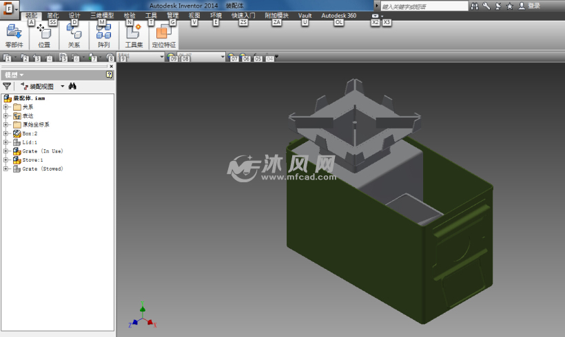 炊事班使用的工具箱(invnetor)设计模型
