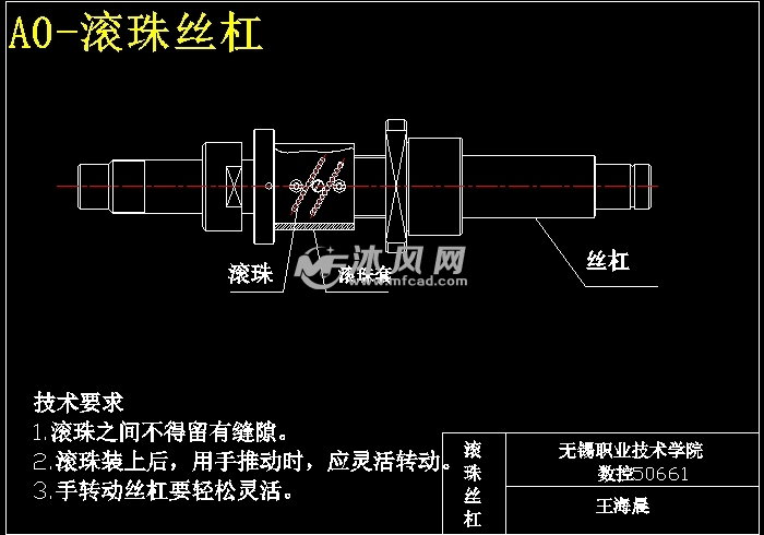 电火花机械体主传动设计(主轴滚珠丝杠)