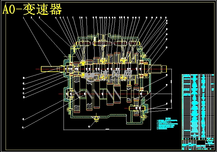 三轴六档变速器结构设计【直接操纵手动换挡变速器】