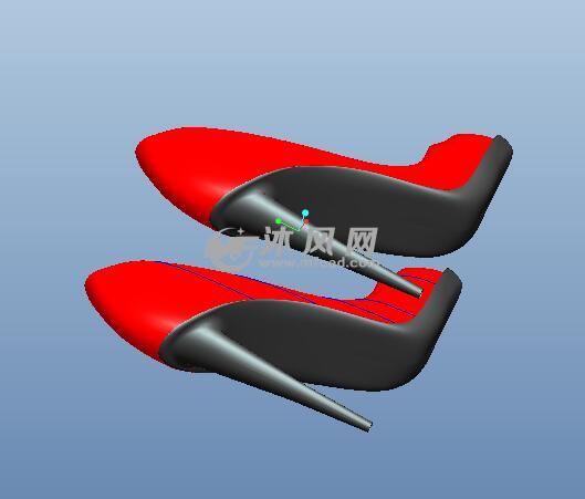 PROE5.0画的一双女士高跟鞋 适用于造型上手