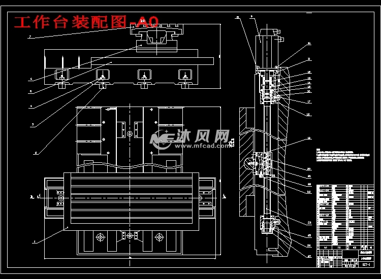 一种机床主轴工作台结构设计(以立式机床为例