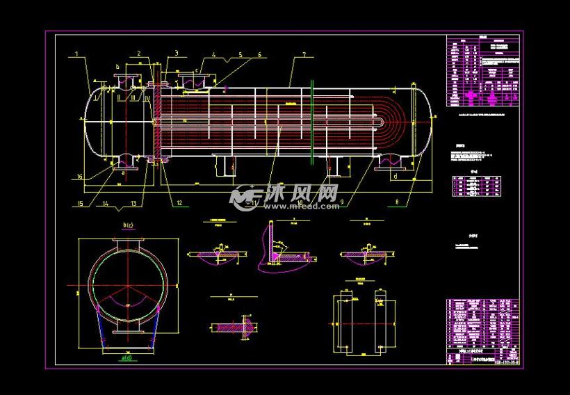 流量为210th u型管式冷凝器设计【过程装备与控制工程