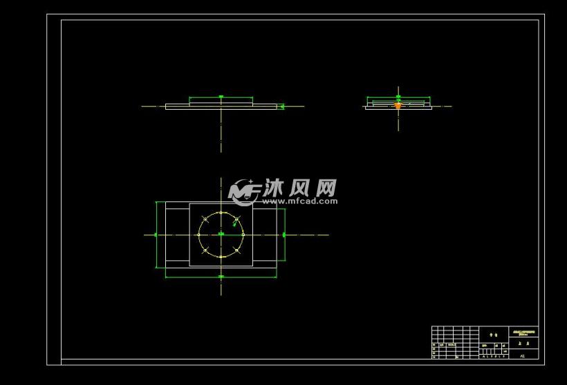 底座零件图