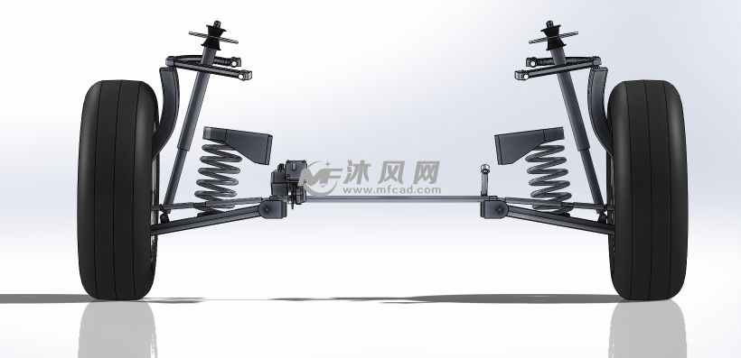 奔驰c级dgp双横臂前悬架模型