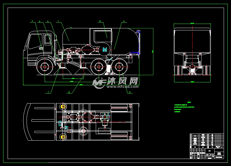 改装道路清扫车设计【卡车式 各类设备机器 沐风图纸