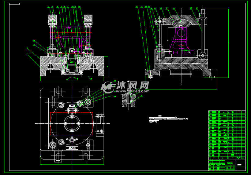 减速器箱体双侧铣端面工装夹具设计-可旋转180度加工【三维】