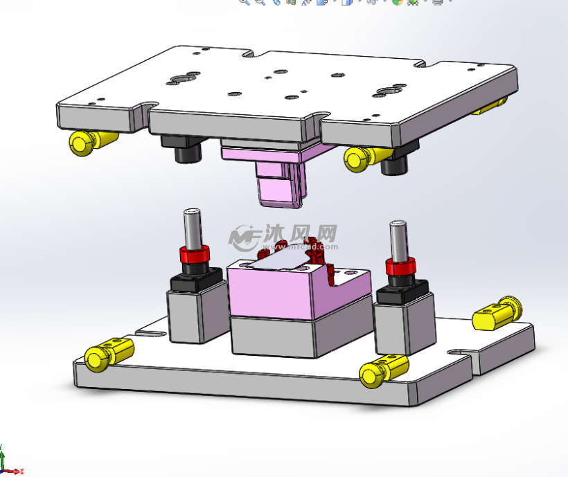 简易冲压弯曲模模具 - 其他冲压模具图纸