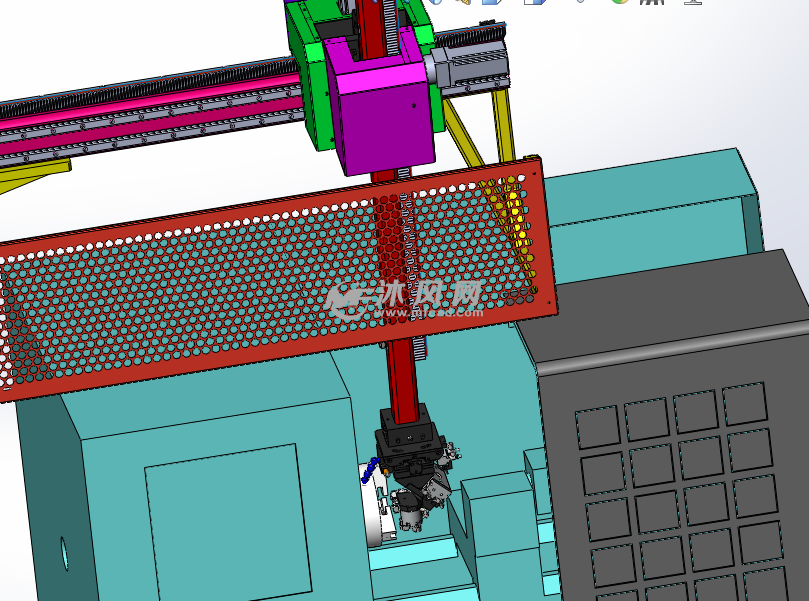一机两用CNC数控车床自动上下料机械手臂设