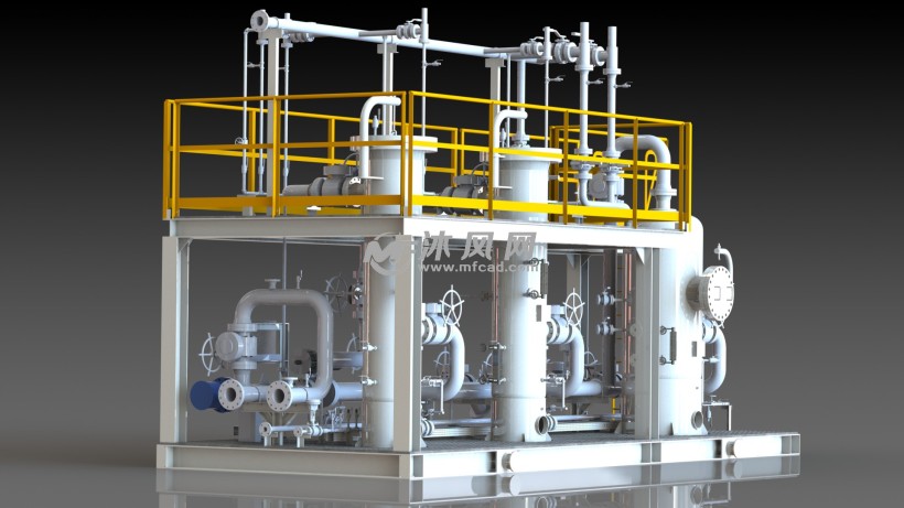 过滤器除尘器CAD模型 - AutoCAD化工环保设