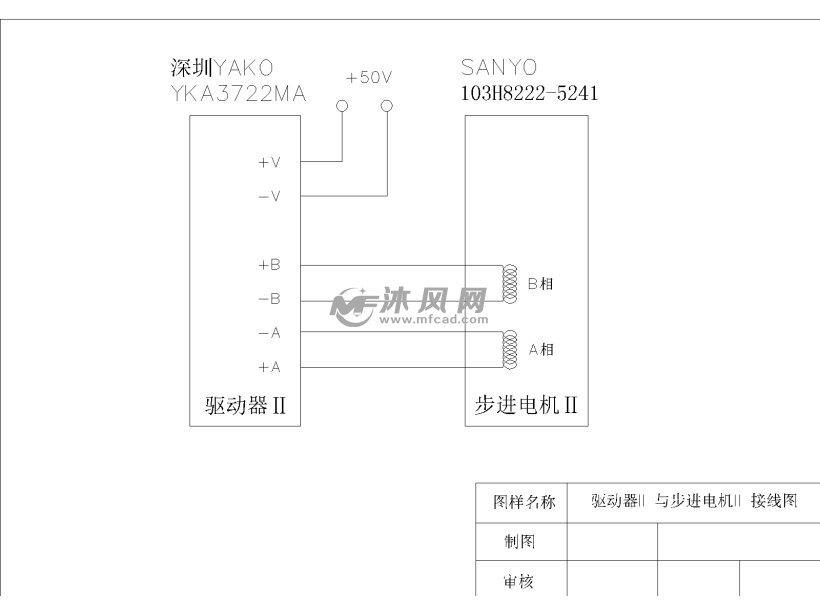 驱动器ii与步进电机ii的接线