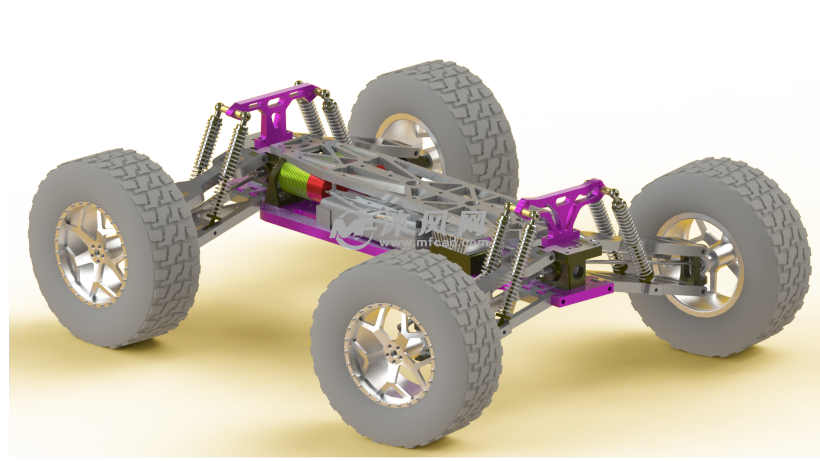 高强度遥控车越野大脚四驱车,非常容易制作成