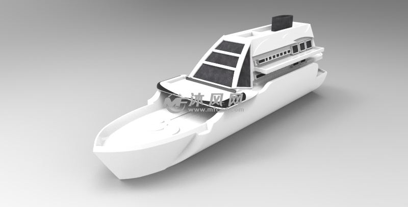 小轮船玩具设计模型 - solidworks玩具公仔类模