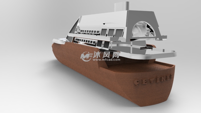 小轮船玩具设计模型 - solidworks玩具公仔类模