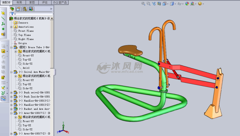 挖土机的原理_挖掘机的结构与工作原理(2)